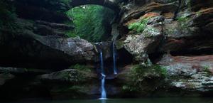 Waterfall old man's cave Huge Wallpaper