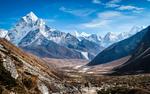 Ama Dablam mountain range in Nepal HD Wallpaper