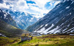 Norwegian Cabin HD Wallpaper