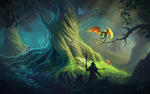 Old Tree : Fantasy HD Wallpaper