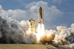 Space Shuttle Atlantis takeoff HD wallpaper