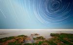 Long Exposure star trails HD Wallpaper