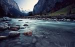 Switzerland Flowing River Photo by Matt Loiacono HD Wallpaper