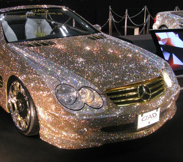 Crystal Studded Mercedes Benz SL600  I Like To Waste My Time