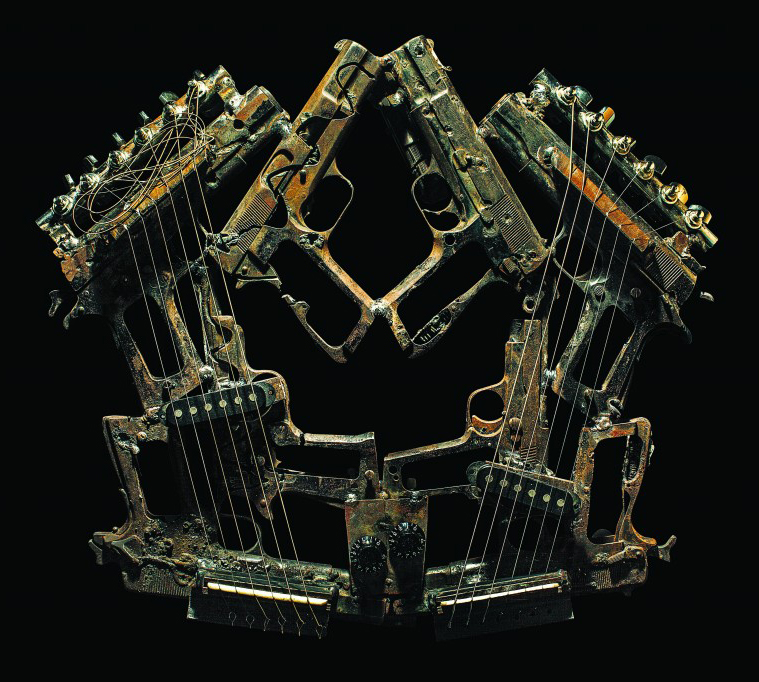 Musical Instruments Made Out of Weapons [9 Pics] I Like To Waste My Time